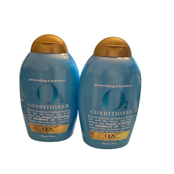 OGX O2 Conditioner Oxygen Gravity Defying And Hydration Cloudberry 13oz (2 Pk) - Picture 1 of 1